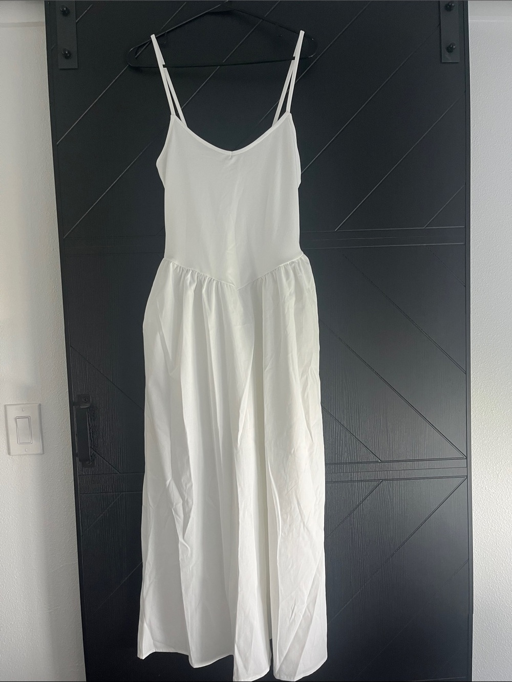 SHEIN White Spaghetti-Strap Maxi Dress